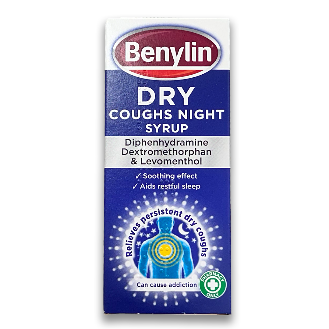 Benylin Dry Coughs Night Syrup.