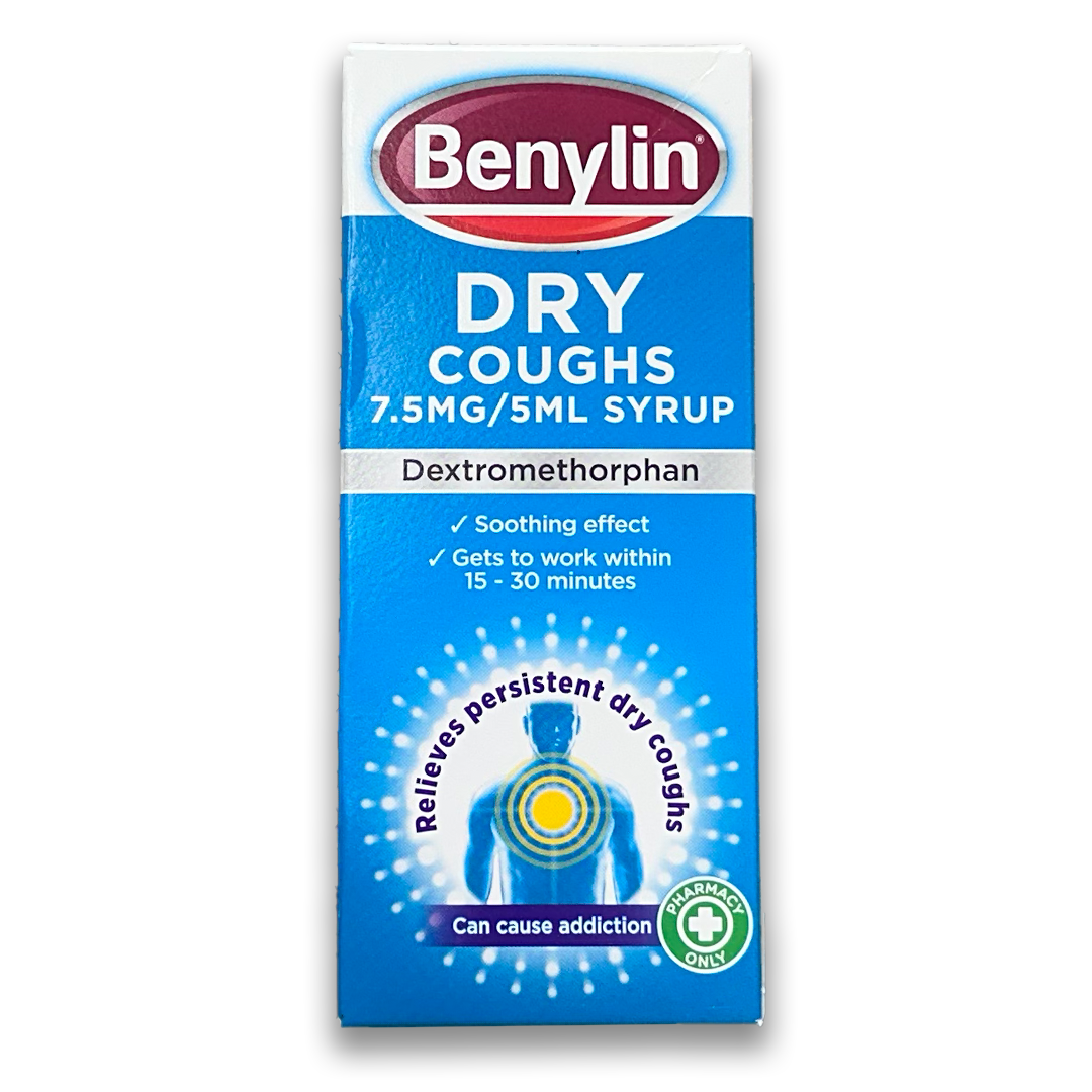 Benylin Dry Coughs 7.5mg/5ml Syrup.