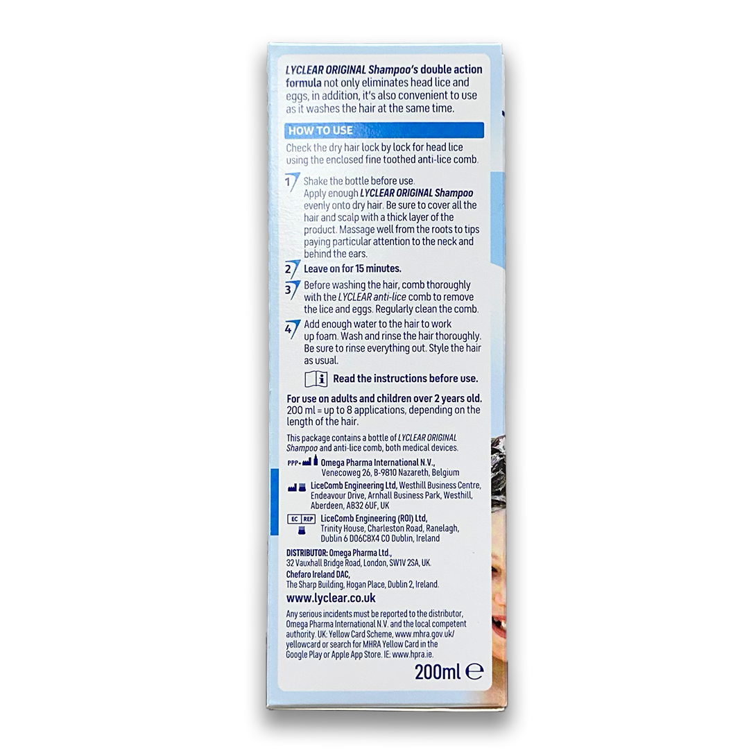 Lyclear Original Lice & Nits Shampoo.