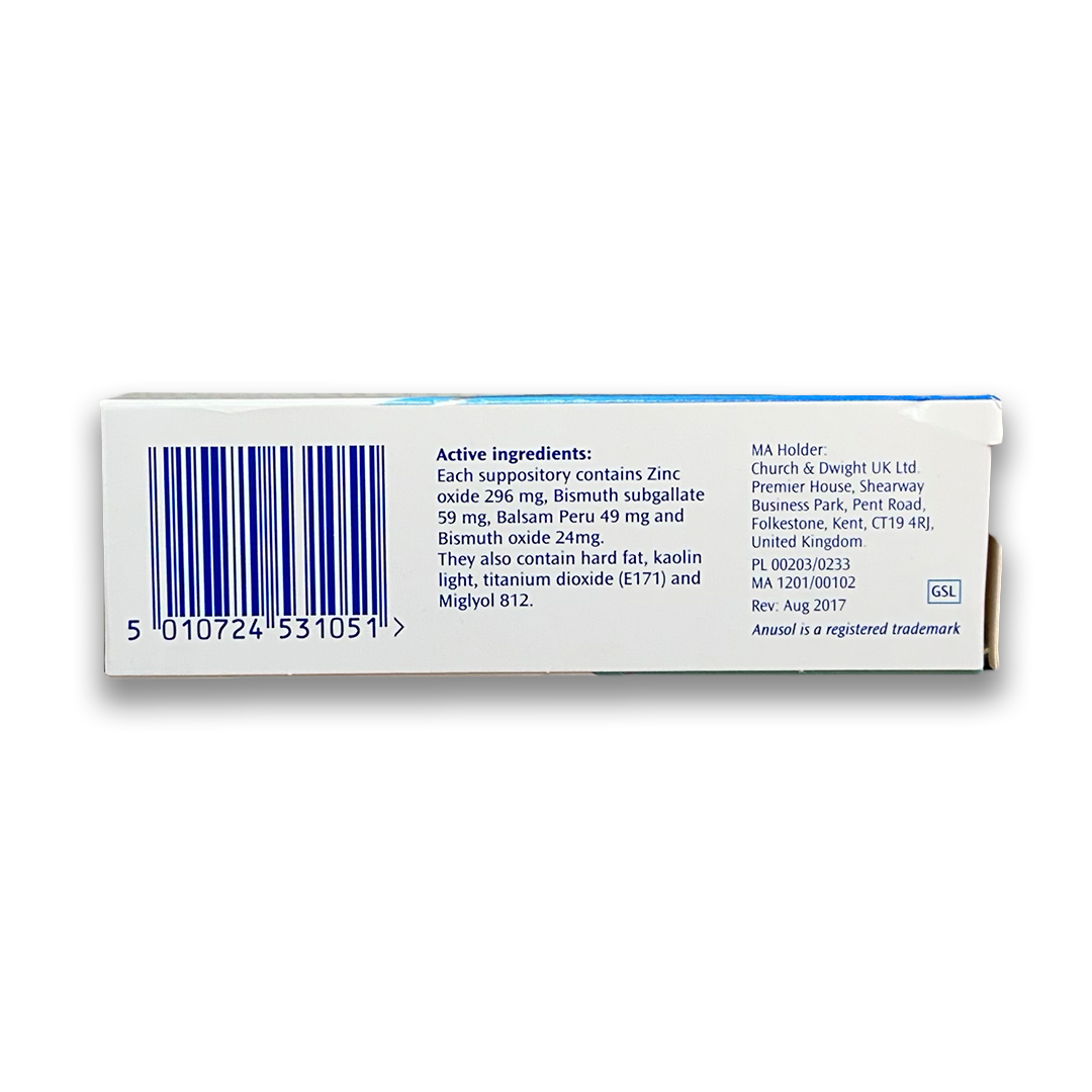 Anusol Suppositories.