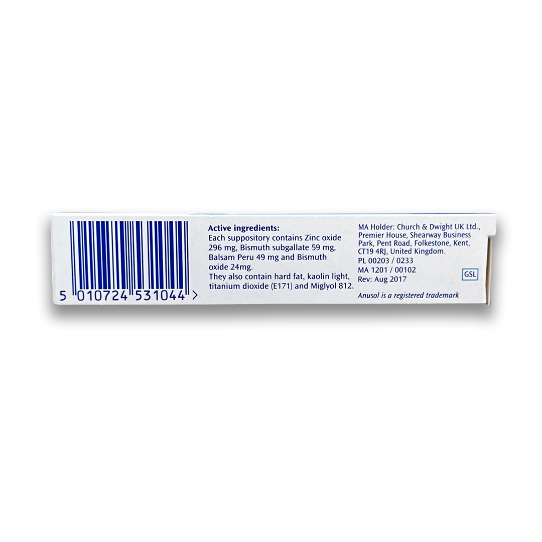 Anusol Suppositories.