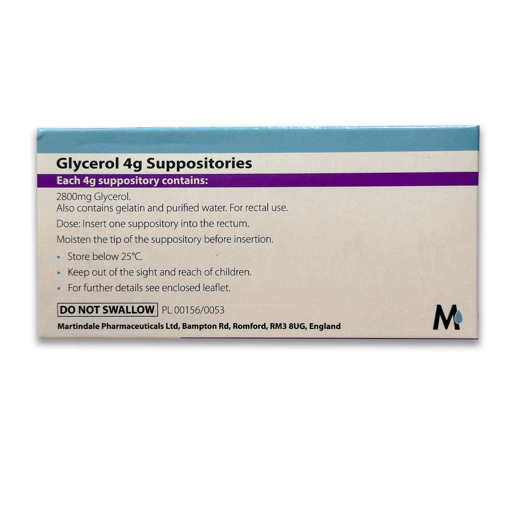 Glycerol 4g Suppositories - Adults.