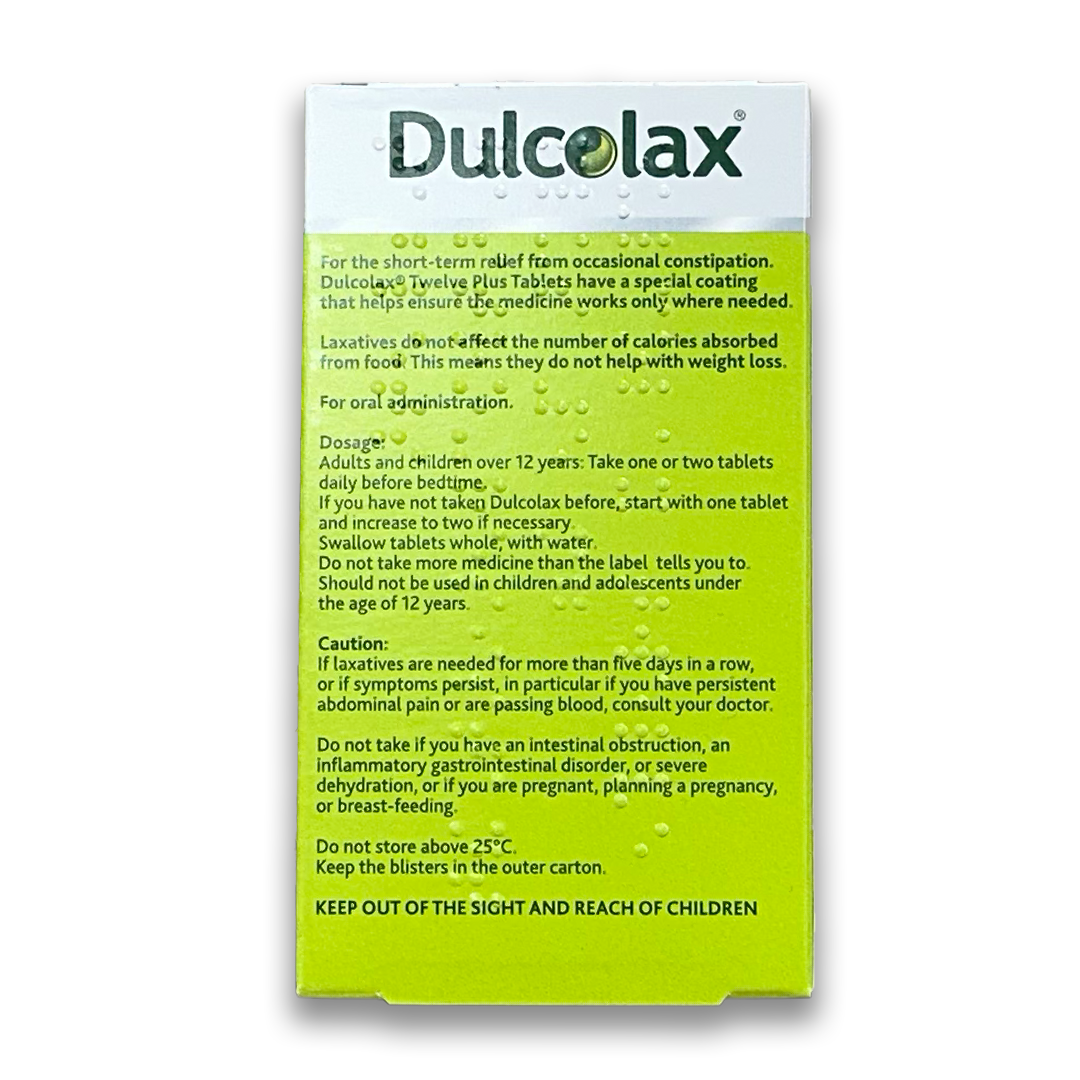 Dulcolax Douze Plus 5mg G/R 100 Comprimés