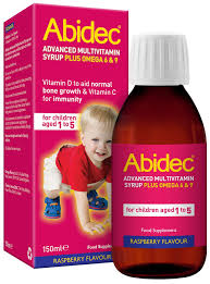 Abidec Advanced Multivitamin Syrup - CONTAINS PEANUT OIL - Rightangled