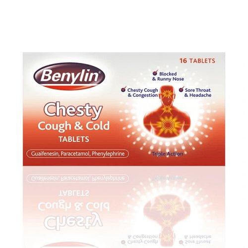 Benylin Chesty Cough and Cold Tablet - Rightangled